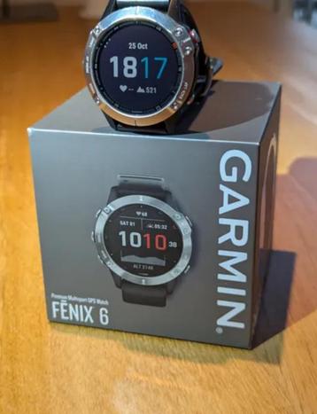 Zgan Garmin Fenix 6 Sporthorloge Smartwatch compleet met box beschikbaar voor biedingen