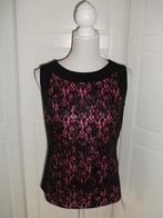 Hermann Lange nieuwe zwart roze kanten top, maat 40 M, Kleding | Dames, Maat 38/40 (M), Nieuw, Ophalen of Verzenden, Roze