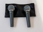 2 Shure Beta 58A Microfoons - Zo Goed Als Nieuw, Shure, Ophalen of Verzenden, Zo goed als nieuw, Zangmicrofoon