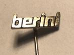 Metalen BERINI BROMFIETS Merk Speld (Metaalkleur)., Verzenden, Zo goed als nieuw, Transport, Speldje of Pin