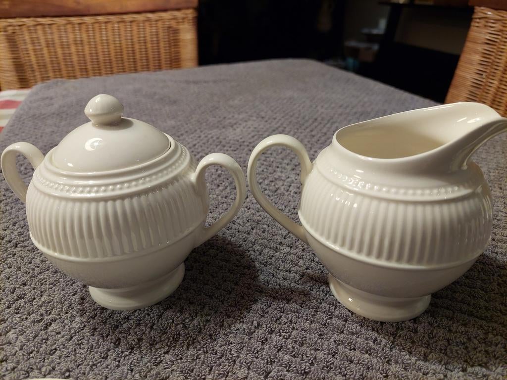 Wedgwood Windsor Suikerpot en Melkkan, Ophalen, Overige typen, Zo goed als nieuw, Wedgwood