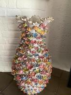 Grote vaas XL met bloemen van Des Pots, Ophalen, Overige kleuren, 50 tot 75 cm, Aardewerk of Porselein