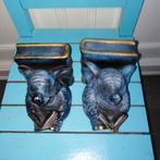 Olifant boekensteuntjes van aardewerk, Ophalen, Gebruikt, Dier