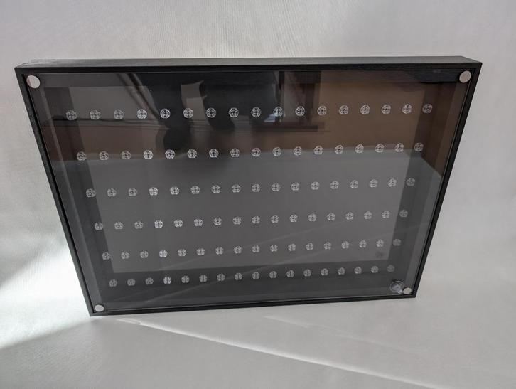 LEGO display case vitrine zwart voor 102 minifiguren zgan, Kinderen en Baby's, Speelgoed | Duplo en Lego, Zo goed als nieuw, Ophalen of Verzenden