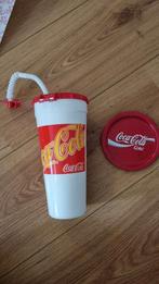 Vintage coca cola beker en bordje, Ophalen