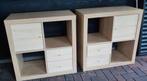 2x ikea kallax / expedit Vakkenkast  met deurtjes en laden, Ophalen, Zo goed als nieuw