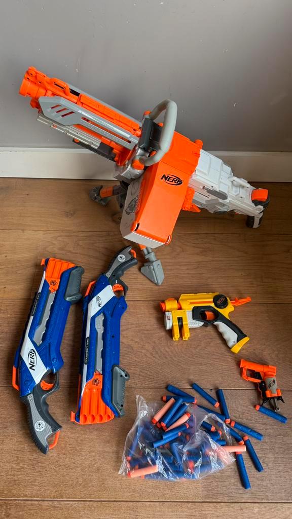 Verschillende Nerf-wapens, Kinderen en Baby's, Speelgoed | Buiten | Actiespeelgoed, Gebruikt, Ophalen