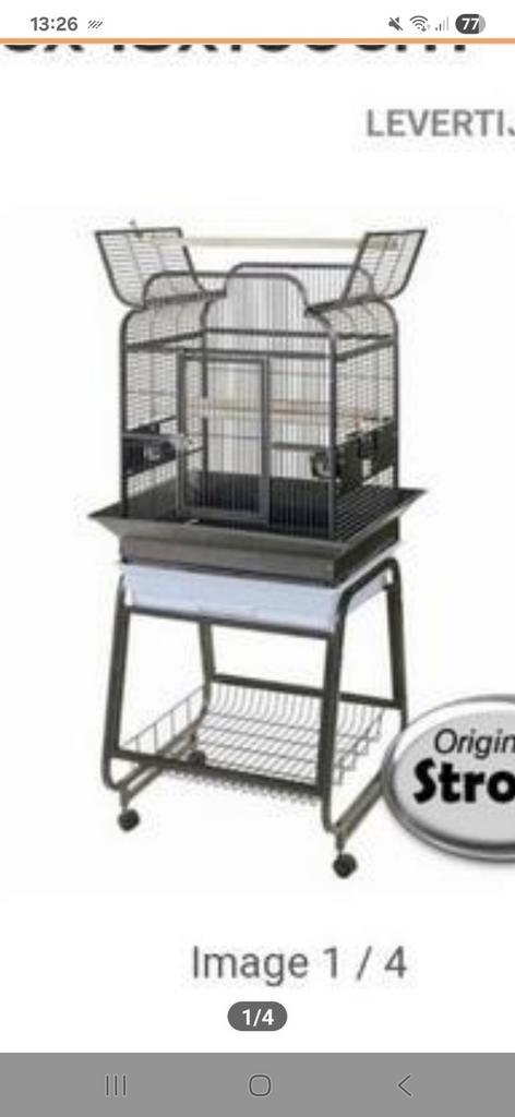 Papegaaien of parkietenkooi top kwaliteit Gaia, Dieren en Toebehoren, Vogels | Hokken en Kooien, Zo goed als nieuw, Vogelkooi