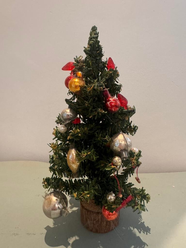 Oud kerstboompje brocante, Diversen, Kerst, Ophalen of Verzenden, Gebruikt