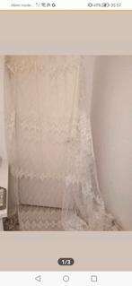 Vitrages wit. 260 hoogte, 270 breedte., Gebruikt, 200 cm of meer, Wit, Ophalen of Verzenden