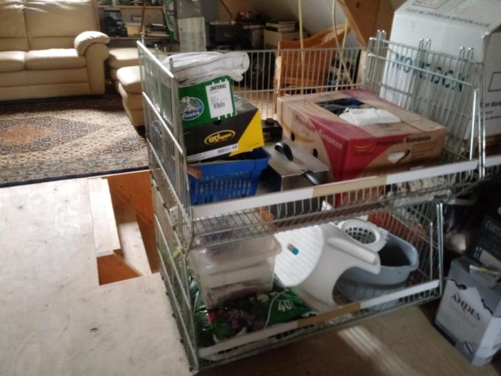 draadmanden, Huis en Inrichting, Woonaccessoires | Schalen en Manden, Gebruikt, Mand, Rechthoekig, Overige materialen, Ophalen