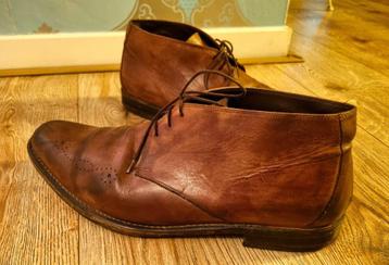 Floris van Bommel leren schoenen maat 9(43 1/3) beschikbaar voor biedingen