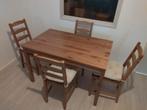 IKEA Jokkmokk Eettafel & 4 Stoelen met zitkussens, Ophalen, 4 tot 6 stoelen