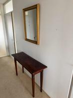 Haltafel met spiegel, Ophalen, Gebruikt, 100 tot 150 cm, Teakhout