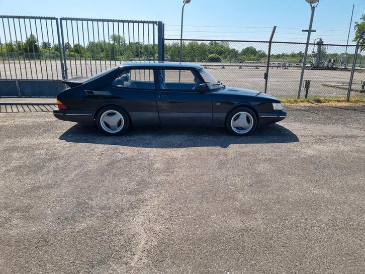 Saab 900 2.0 T16 Aero HB B6 1990 Zwart, Auto's, Saab, Particulier, Saab 900, Benzine, Coupé, Handgeschakeld, Geïmporteerd, Zwart
