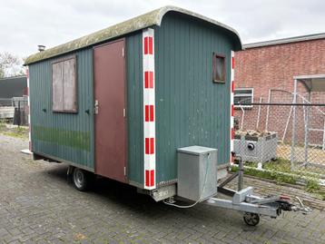 VERKOCHT!! schaftwagen bouwkeet toilet en berging beschikbaar voor biedingen