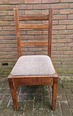 Eetkamerstoelen 6 x hufterproof, Huis en Inrichting, Ophalen, Gebruikt, Bruin, Stof