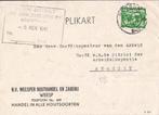 WEESP 1942 nv WEESPER HOUTHANDEL en ZAGERIJ, Verzenden, 1940 tot 1960, Gelopen, Noord-Holland