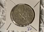Zilveren rijksdaalder Juliana 1963, Postzegels en Munten, Munten | Nederland, 2½ gulden, Ophalen of Verzenden, Koningin Juliana