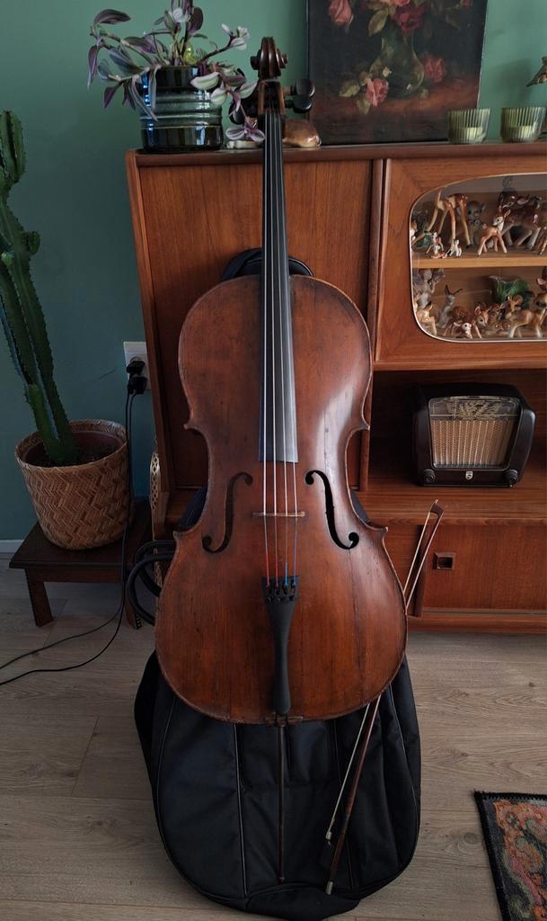 Oud Duitse Cello, Muziek en Instrumenten, Strijkinstrumenten | Cello's, Gebruikt, Ophalen