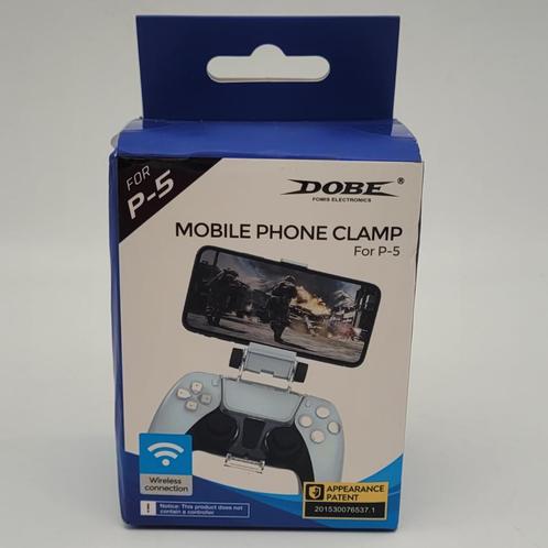 Dobe Mobile Phone Clamp voor PS5 Controller - Nieuw, Spelcomputers en Games, Spelcomputers | Sony PlayStation 1, Nieuw