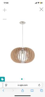 Houten hanglamp Eglo, Ophalen of Verzenden, Zo goed als nieuw, Minder dan 50 cm