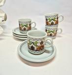 4 kleine kopjes en schotels Sphinx Maastricht, Huis en Inrichting, Keuken | Servies, Ophalen of Verzenden, Overige stijlen, Kop(pen) en/of Schotel(s)