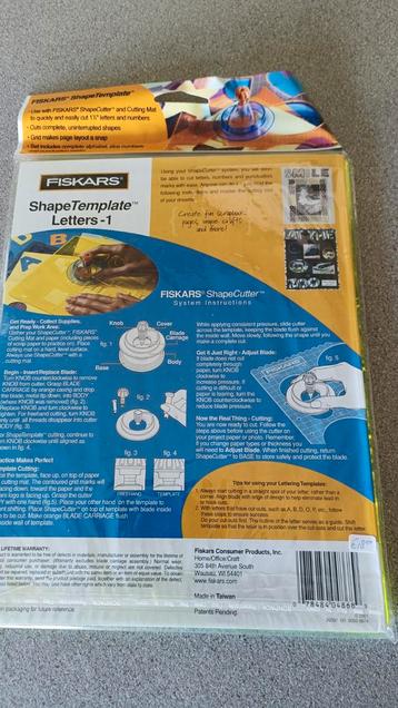 Fiskars templates met shape cutter nieuw in verpakking! beschikbaar voor biedingen