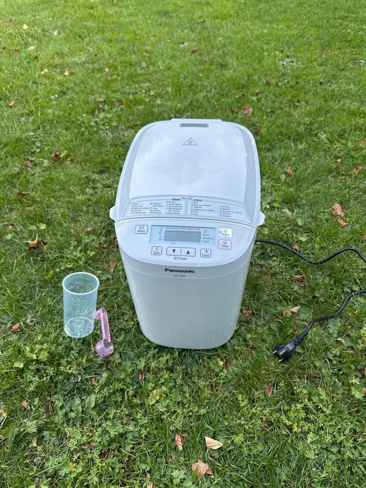 Panasonic SD-2500 Broodbakmachine, Witgoed en Apparatuur, Broodbakmachines, Zo goed als nieuw, Met timer, 800 tot 1200 gram deeg