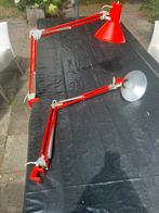 Vintage klemlampen (2) rood, Huis en Inrichting, Ophalen, Gebruikt, Vintage, Metaal