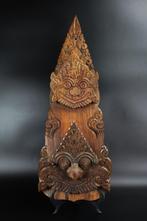 Indisch houten snijwerk brievenhouder Balinees Indonesisch, Antiek en Kunst, Kunst | Beelden en Houtsnijwerken, Ophalen of Verzenden