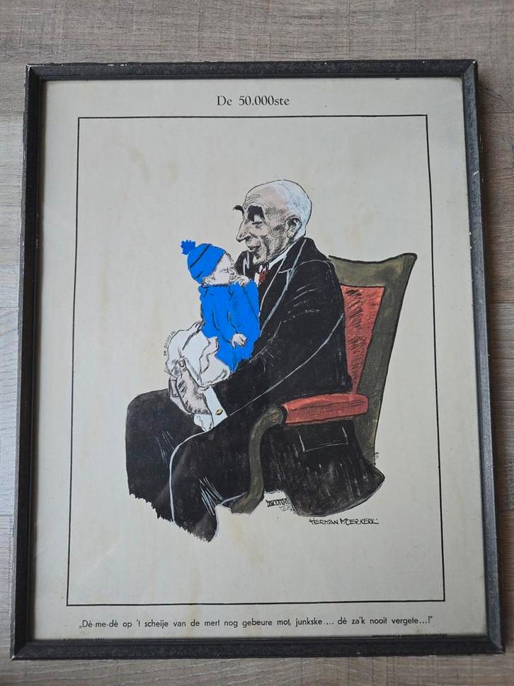 Zeefdruk of aquarel  van Herman Moerkerk

5 sept 1941 €39, Antiek en Kunst, Kunst | Litho's en Zeefdrukken, Ophalen of Verzenden