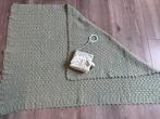 Handmade gehaakt dekentje/wikkel omslagdoek mint groen, Ophalen of Verzenden, Zo goed als nieuw, 100 cm of meer, Deken
