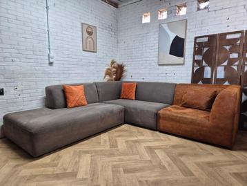 Hoekbank | Elementen | Cognac beschikbaar voor biedingen