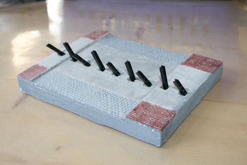 Maquette van een Asperge versperring mobilisatie schaal 1:35, Hobby en Vrije tijd, Modelbouw | Figuren en Diorama's, Nieuw, 1:35 tot 1:50