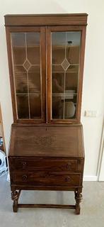 Secretaire + bovenkastje, Antiek en Kunst, Ophalen