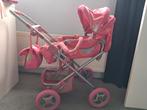 Roze kinderwagen met draagtas en luiertas van bayer, Gebruikt, Verstelbare duwstang, Ophalen, Kinderwagen