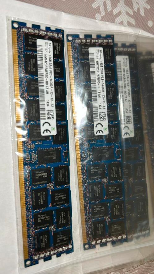 adv10 SK Hynix 16GB 2Rx4 PC3 14900R HMT42GR7AFR4C RD T8 AH, Computers en Software, RAM geheugen, Zo goed als nieuw, Server, 16 GB