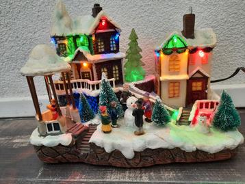 Kersthuisje met verlichting  beschikbaar voor biedingen