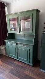 Prachtige groene massieve buffetkast // Brocante, Huis en Inrichting, Kasten | Buffetkasten, Ophalen, 200 cm of meer, Brocante, landelijk