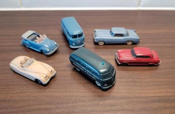 6 x vintage Wiking miniatuur autootjes  beschikbaar voor biedingen
