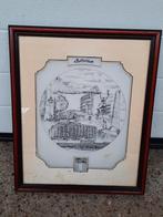 Glasgravure van de stad Rotterdam/ G.Swanepoel, Antiek en Kunst, Kunst | Etsen en Gravures, Ophalen of Verzenden