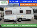Dethleffs New Line 450 RONDZIT + VOORTENT +VASTBED, Caravans en Kamperen, Serviceluik, Bedrijf, 750 - 1000 kg, Tot en met 4