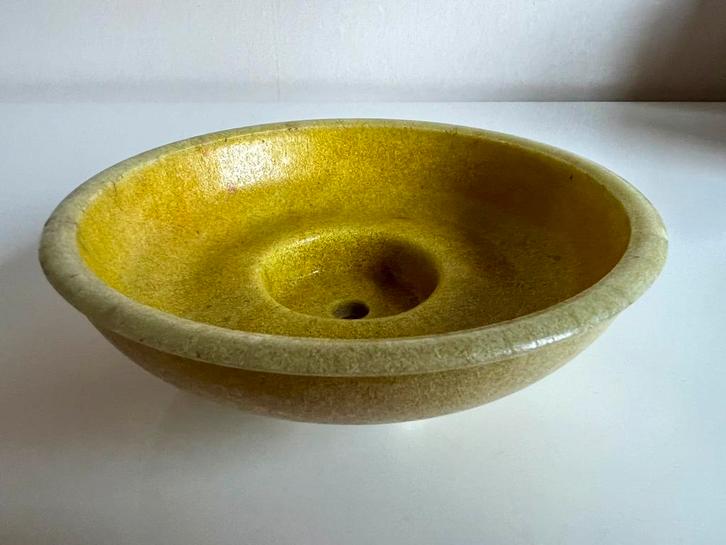 Graniver Cactusschaal Geel A D Copier Leerdam 1928, Antiek en Kunst, Antiek | Glas en Kristal, Ophalen of Verzenden