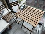 IKEA Askholmen balkon/tuinset: tafel + 2 stoelen, Tuin en Terras, Ophalen, Zo goed als nieuw, 2 zitplaatsen