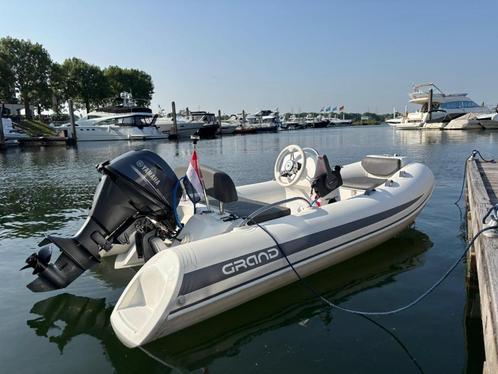 Grand 340 Golden Line, Yamaha 4T 20pk, Böckmann-TPV Trailer, Watersport en Boten, Rubberboten, Gebruikt, Overige merken, Overige materialen