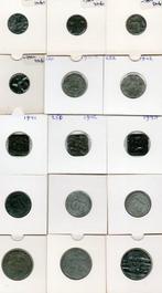 WILHELMINA SET ZINKEN MUNTEN KOMPLEET 15 STUKS, Ophalen of Verzenden, Koningin Wilhelmina, 25 cent, Setje