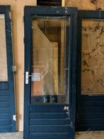 Hardhouten Achterdeur met Isolatieglas, Doe-het-zelf en Verbouw, Ophalen, Gebruikt, 80 tot 100 cm, Buitendeur