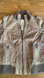 EDC Esprit leder leren jas grijs maat L, Kleding | Dames, Jassen | Zomer, Ophalen of Verzenden, Zo goed als nieuw, Maat 42/44 (L)
