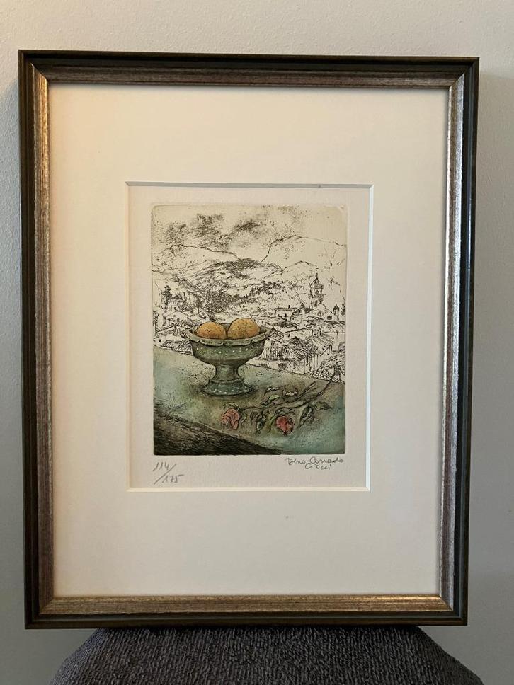 Ets - Dino Corrado Ciacci, Antiek en Kunst, Kunst | Schilderijen | Klassiek, Ophalen of Verzenden